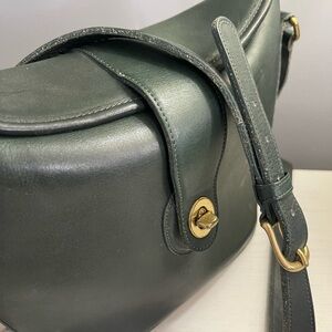 Vintage Coach bottle green Binocular Bag